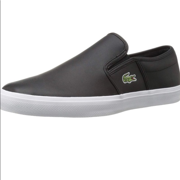 lacoste gazon slip on mens